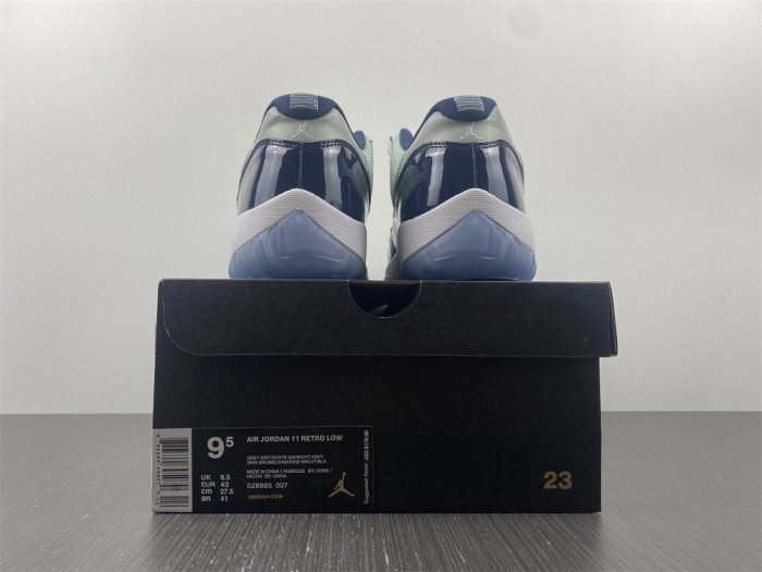 air jordan 11 retro low georgetown 528895-007