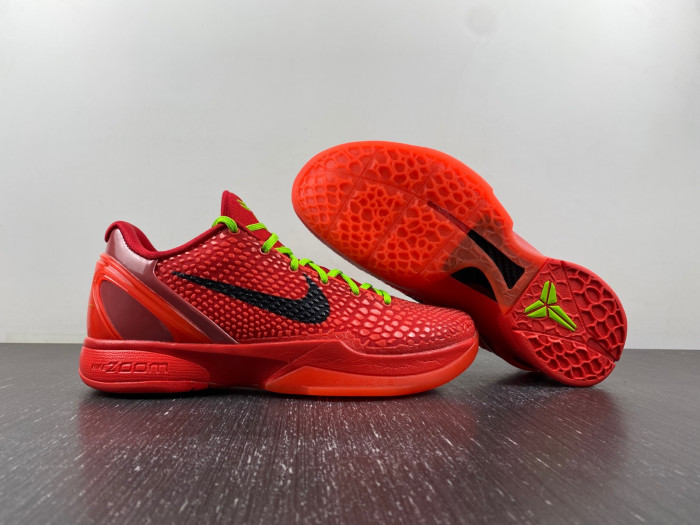 nike kobe 6 protro reverse grinch fv4921-600
