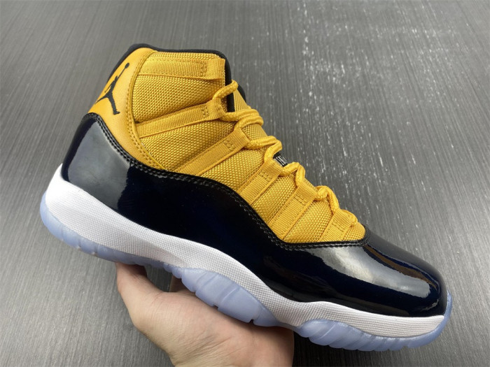 air jordan 11 retro black yellow ct8012-118