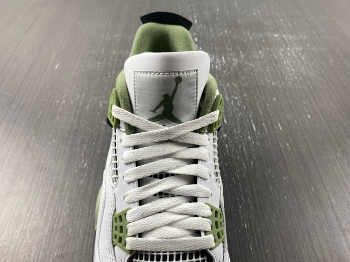 air jordan 4 wmns "oil green" aq9129-103