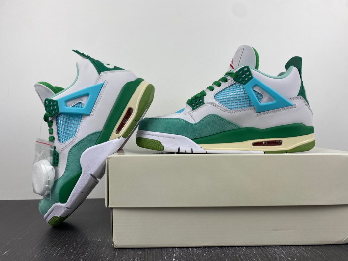 nike sb x air jordan 4 "bulbasaur" custom
