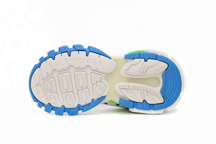 Ba*len*cia*ga tess s.green, white, and blue 542436 w2bc3 0285
