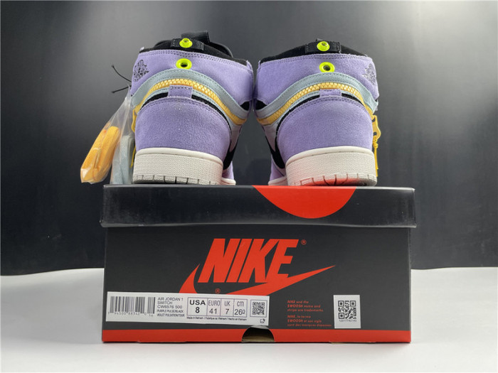 air jordan 1 high switch purple pulse cw6576-500