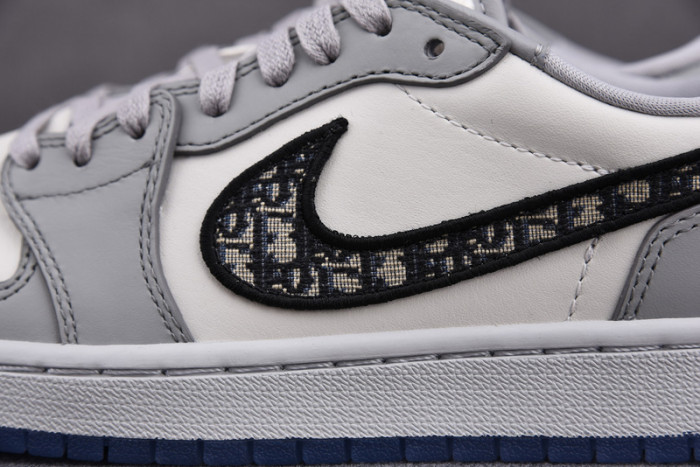 d1or x air jordan 1 low aj1 grey white black 553668 998