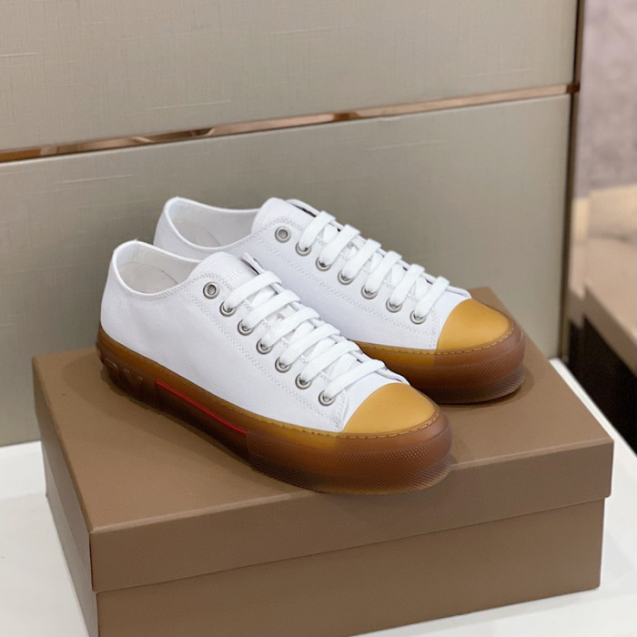 Bur*berry Vintage Check Cotton Sneakers